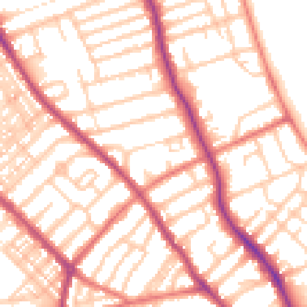 Daytime road noise heatmap for FY1 5RE