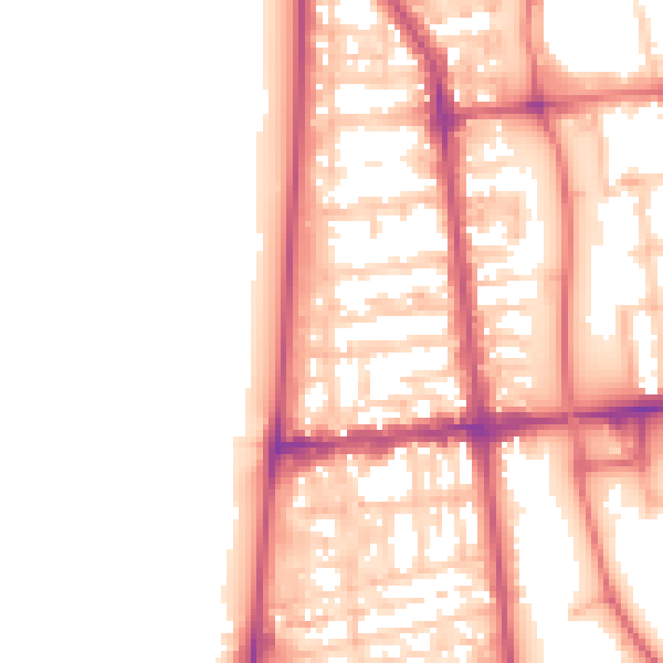 Daytime road noise heatmap for FY1 6AB