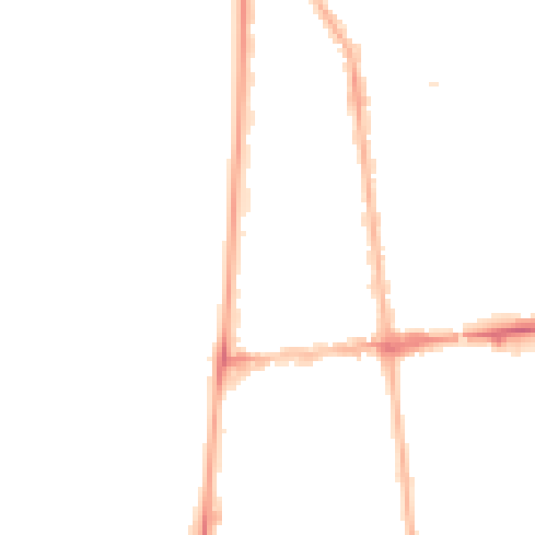 Night-time road noise heatmap for FY1 6AB