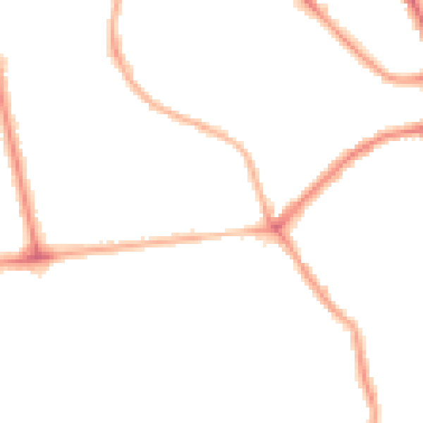 Night-time road noise heatmap for FY1 6AU