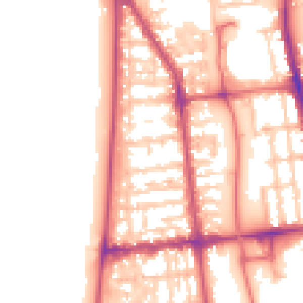 Daytime road noise heatmap for FY1 6BT