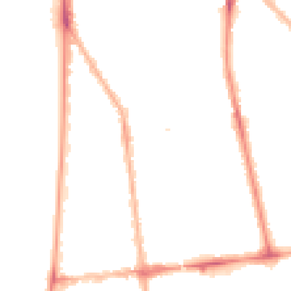 Night-time road noise heatmap for FY1 6DW