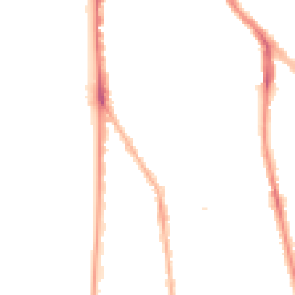 Night-time road noise heatmap for FY1 6EB
