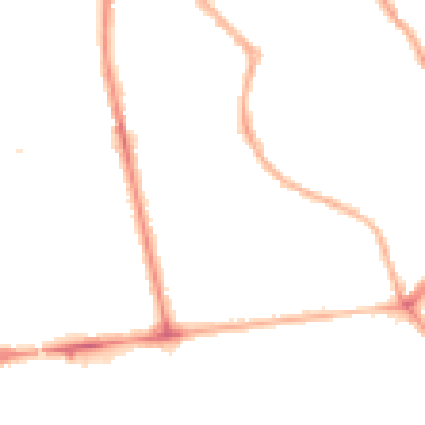 Night-time road noise heatmap for FY1 6JZ