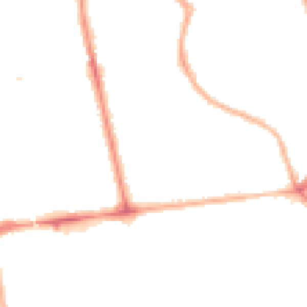 Night-time road noise heatmap for FY1 6LG