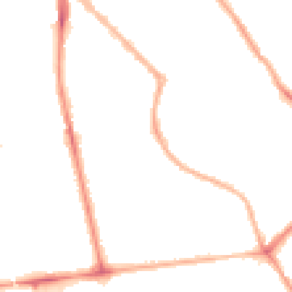 Night-time road noise heatmap for FY1 6LX
