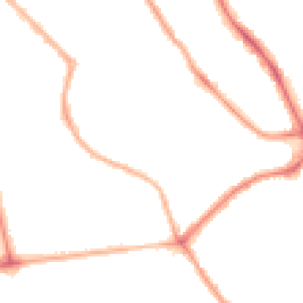 Night-time road noise heatmap for FY1 6QA