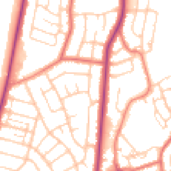 Daytime road noise heatmap for FY2 9DA