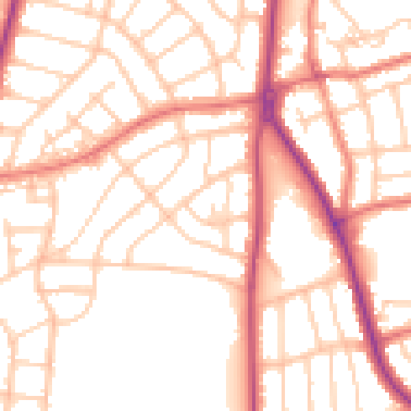 Daytime road noise heatmap for FY2 9ND