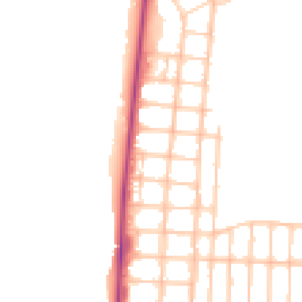 Daytime road noise heatmap for FY2 9NT
