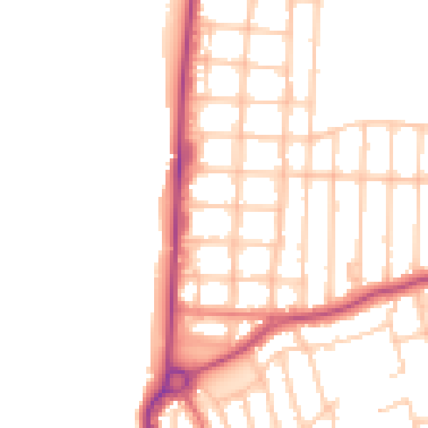 Daytime road noise heatmap for FY2 9SB