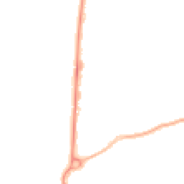 Night-time road noise heatmap for FY2 9SB