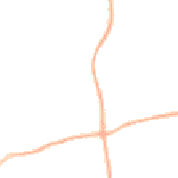 Night-time road noise heatmap for FY2 9UY