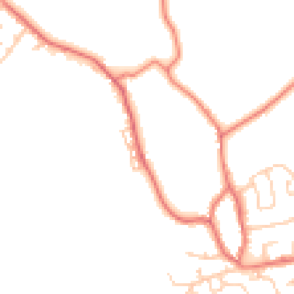 Daytime road noise heatmap for FY3 0AZ