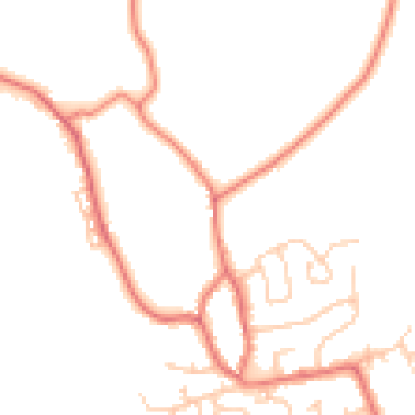 Daytime road noise heatmap for FY3 0BQ