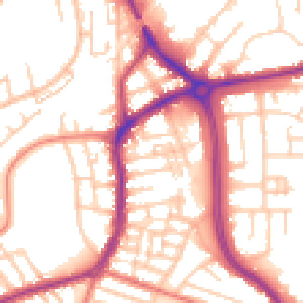 Daytime road noise heatmap for FY3 7DP