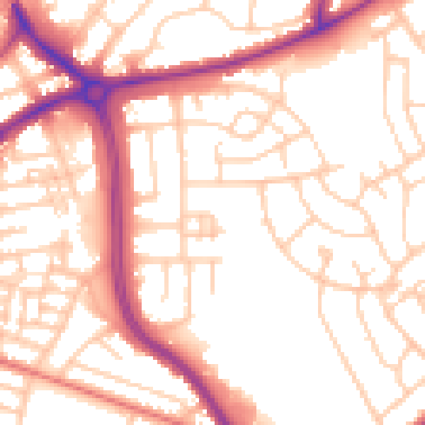 Daytime road noise heatmap for FY3 7FL