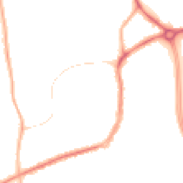 Night-time road noise heatmap for FY3 7JD