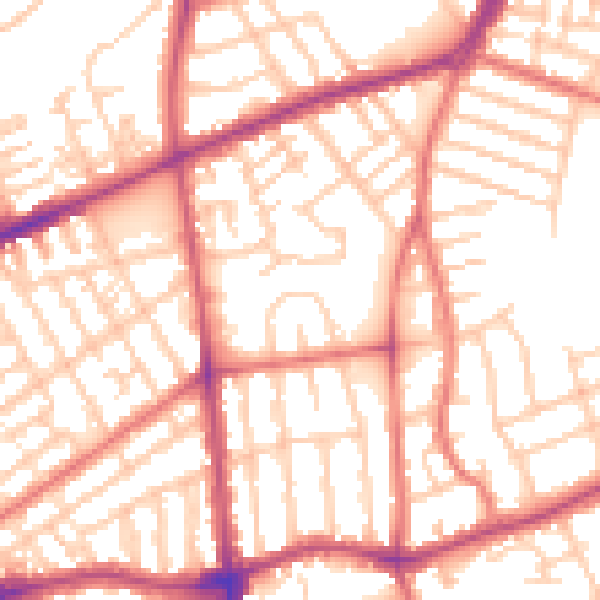 Daytime road noise heatmap for FY3 8AG