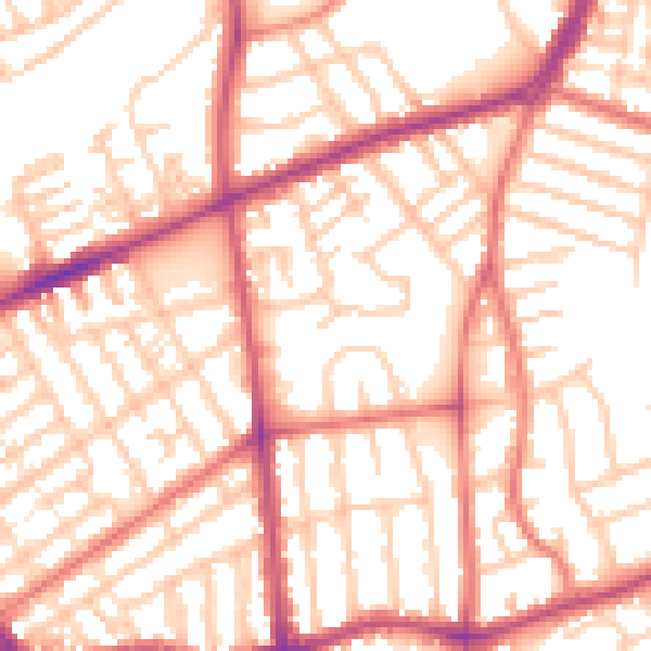 Daytime road noise heatmap for FY3 8BB