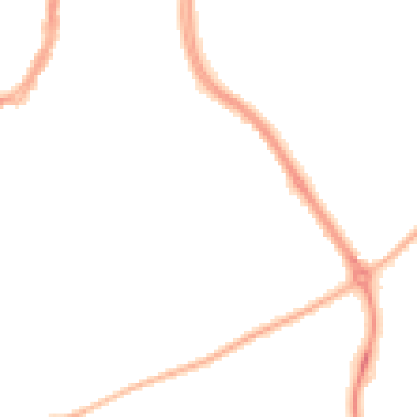 Night-time road noise heatmap for FY3 8LA