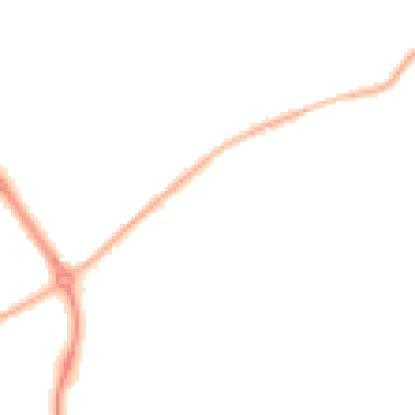 Night-time road noise heatmap for FY3 8PX