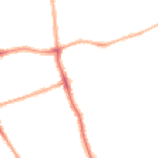 Night-time road noise heatmap for FY3 9AR