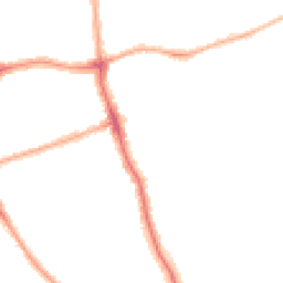 Night-time road noise heatmap for FY3 9EG