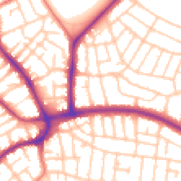 Daytime road noise heatmap for FY3 9LY