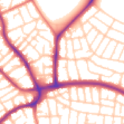 Daytime road noise heatmap for FY3 9QD
