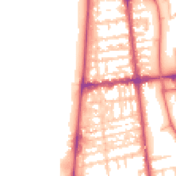 Daytime road noise heatmap for FY4 1AG
