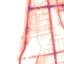 Daytime road noise heatmap for FY4 1AH