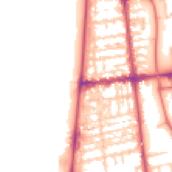 Daytime road noise heatmap for FY4 1AP