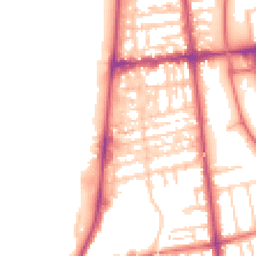 Daytime road noise heatmap for FY4 1AU