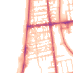 Daytime road noise heatmap for FY4 1BW