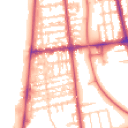 Daytime road noise heatmap for FY4 1BZ