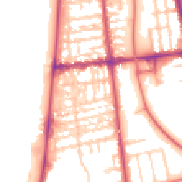 Daytime road noise heatmap for FY4 1DA