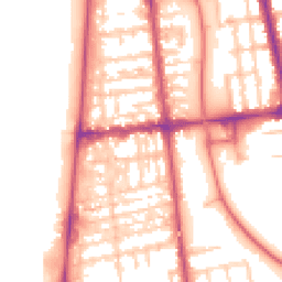 Daytime road noise heatmap for FY4 1DB