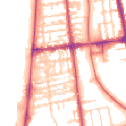 Daytime road noise heatmap for FY4 1DD