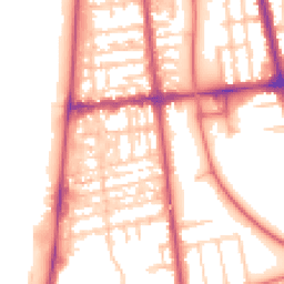 Daytime road noise heatmap for FY4 1DF