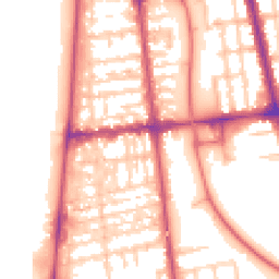 Daytime road noise heatmap for FY4 1DG