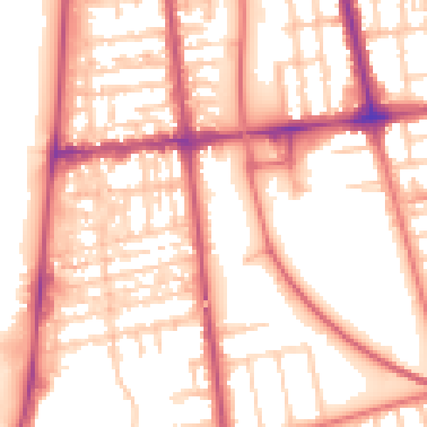 Daytime road noise heatmap for FY4 1DW