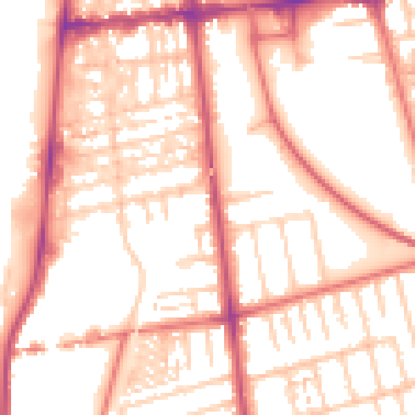 Daytime road noise heatmap for FY4 1EA