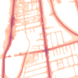 Daytime road noise heatmap for FY4 1ED