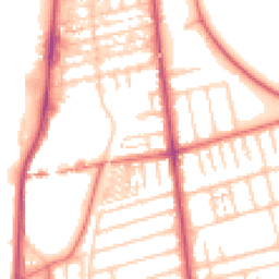 Daytime road noise heatmap for FY4 1EE