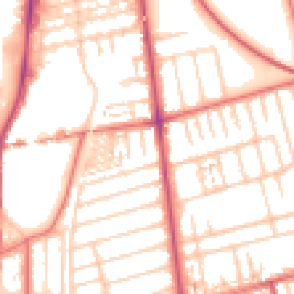 Daytime road noise heatmap for FY4 1EL