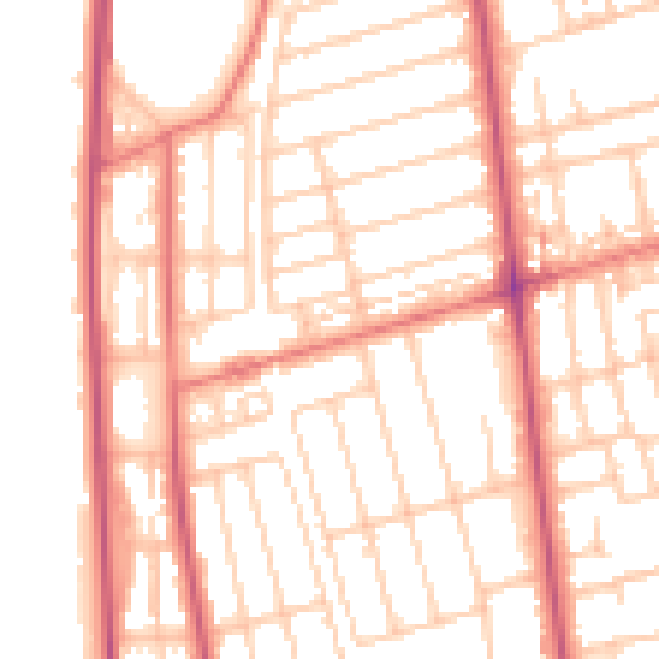 Daytime road noise heatmap for FY4 1LZ