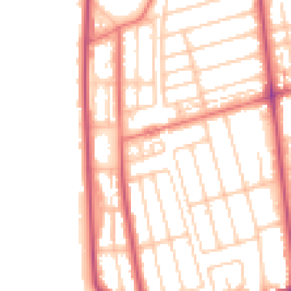 Daytime road noise heatmap for FY4 1PS