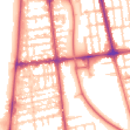 Daytime road noise heatmap for FY4 2AD