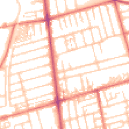 Daytime road noise heatmap for FY4 2DU